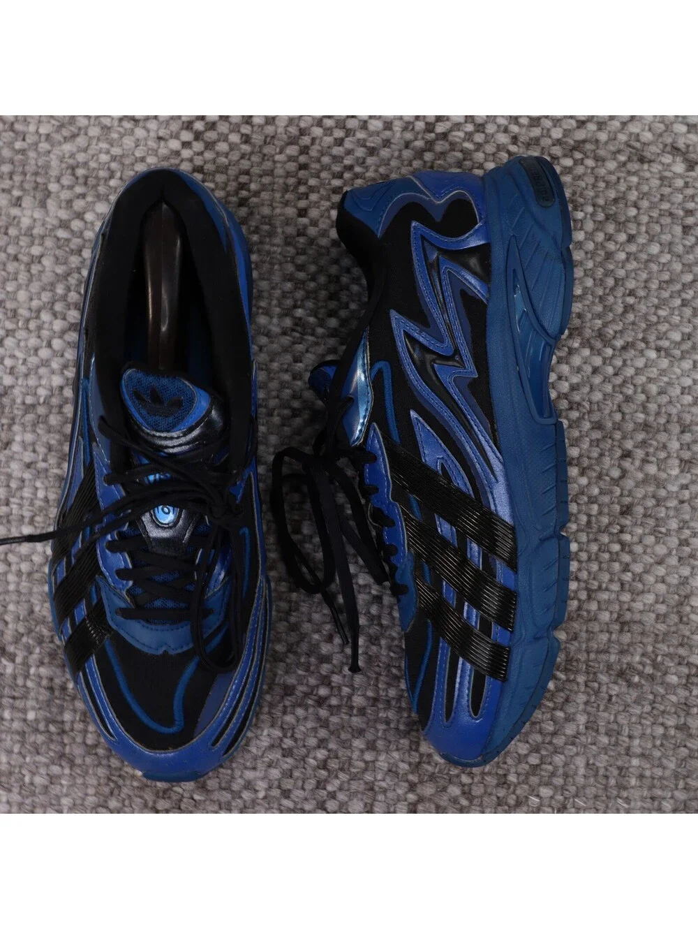 adidas Orketro 2.0 Blue Black Mens 7.5 Women's 9 Running Shoes Sneakers Y2K Tech